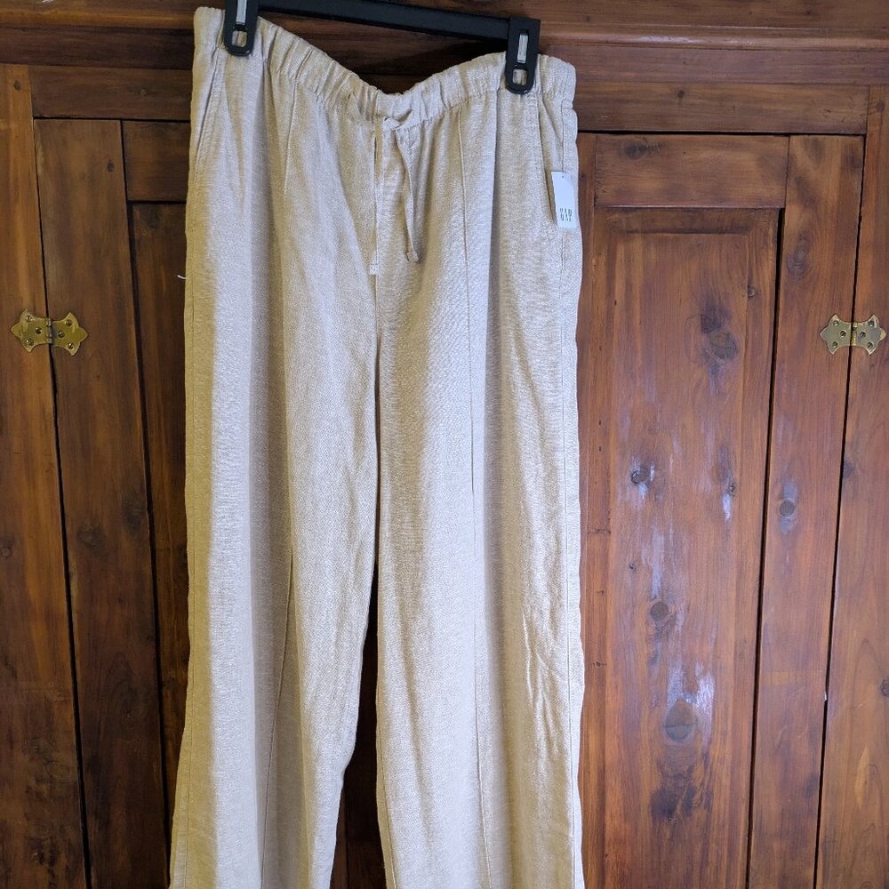 Gap brand lightweight linen straight leg pant